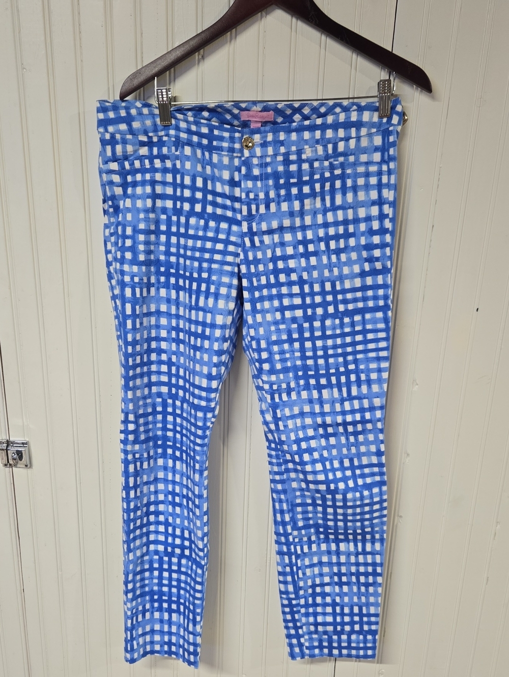 Lily PulitizercBlue Check Pattern Women’s Jeans